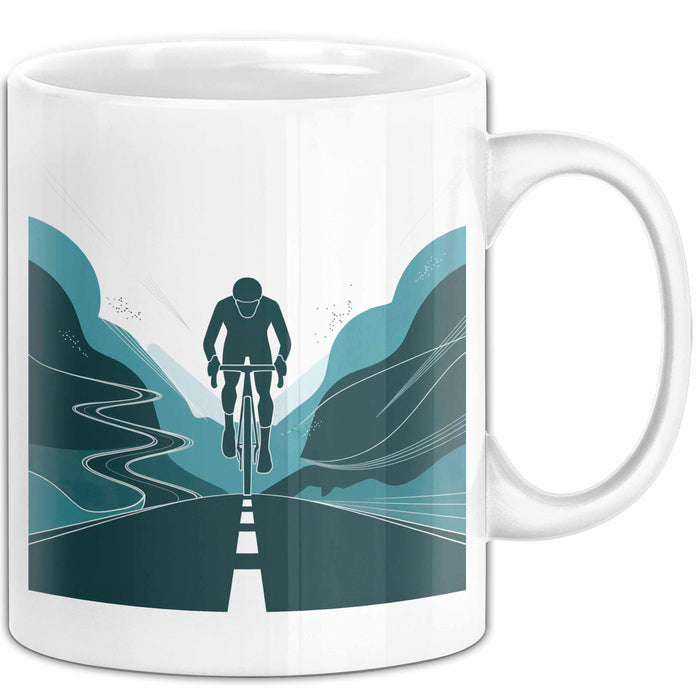 Radfahrer Tasse Geschenk Lustige Geschenkidee Spruch Für Straßen Fahrer Weiß Trendation
