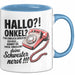 Onkel Sarkastisch Sarkasmus Tasse Geschenk Lustige Geschenkidee Spruch Hallo Onkel Blau Trendation