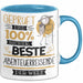 Beste Abenteuerreisende Der Welt Tasse Geschenk für Eine Abenteuerreisende Geprüft Und Sicher Geschenkidee Geburtstag Weihnachten Blau Trendation