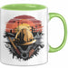 Bauarbeiter Tasse Geschenkidee für Bauarbeiter Grün Trendation