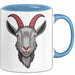 Ziegenliebhaber Tasse Geschenkidee Stalltier Enthusiast Geschenkidee Lustig Blau Trendation