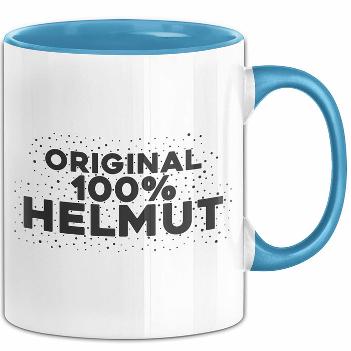 Helmut Tasse Original 100% Helmut Geschenk Blau Trendation