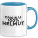 Helmut Tasse Original 100% Helmut Geschenk Blau Trendation
