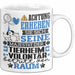 Tierheimvolontär Geschenk Tasse Lustiger Spruch Erheben Sie Sich Der Tierheimvolontär Betritt den Raum Weiß Trendation