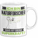 Naturforscher Tasse Geschenk für Naturforscher Geburtstag Lustiger Spruch Kaffee-Becher Was Ist Deine Superkraft Weiß Trendation