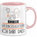 Geschenk für Katzenhotelbesitzerin Tasse Lustige Geschenkidee Geburtstag Ich Bin Katzenhotelbesitzerin Ich Darf Das Rosa Trendation