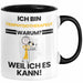 Tierphysiotherapeut Geschenk Tasse Lustiger Spruch Ich Bin Tierphysiotherapeut Warum Weil Ich Es Kann Geschenkidee Bester Tierphysiotherapeut Geburtstag Kaffee-Becher Trendation