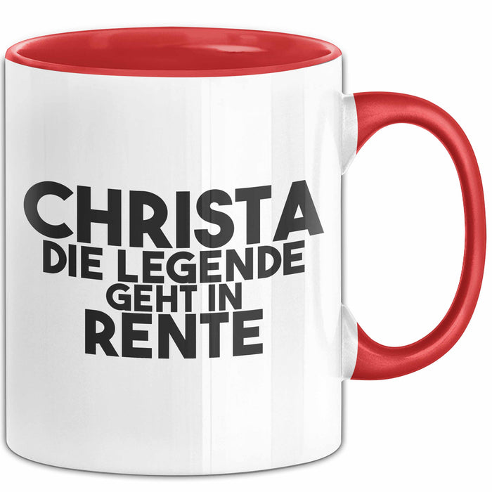 Christa Tasse Christa – Die Legende Geht In Rente Geschenk