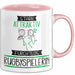 Rugbyspielerin Tasse Geschenk Becher Stark Attraktiv Furchtlos Rugbyspielerin Lustige Geschenkidee Rosa Trendation