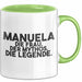 Manuela Tasse Manuela – Die Frau. Der Mythos. Die Legende. Geschenk Grün Trendation
