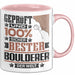 Boulderer Geschenk Lustiger Spruch für Boulderer Geschenkidee Bester Boulderer Der Welt Rosa Trendation