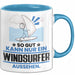 Windsurfer Geschenk Tasse So Gut Kann Nur Ein Windsurfer Aussehen Geschenkidee Kaffee-Becher Blau Trendation