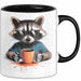 Waschbär Tierliebhaber Kaffee Tasse Geschenk Lustige Geschenkidee Spruch Trendation