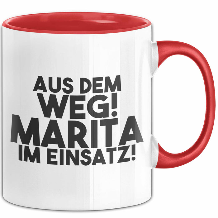 Marita Tasse Aus Dem Weg! Marita Im Einsatz! Geschenk