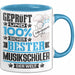 Musikschüler Geschenk Lustiger Spruch für Musikschüler Geschenkidee Bester Musikschüler Der Welt Blau Trendation