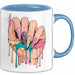 Nageltechniker Tasse Geschenkidee für Mani Profi Blau Trendation
