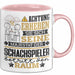 Schachspieler Geschenk Tasse Lustiger Spruch Erheben Sie Sich Der Schachspieler Betritt den Raum Rosa Trendation