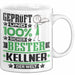 Kellner Geschenk Lustiger Spruch für Kellner Geschenkidee Bester Kellner Der Welt Weiß Trendation