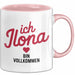 Ilona Tasse Geschenk Ich Bin Vollkommen Ilona Geschenkidee Geburtstag Rosa Trendation