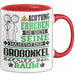 Großonkel Geschenk Tasse Lustiger Spruch Erheben Sie Sich Der Großonkel Betritt den Raum Rot Trendation