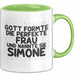 Simone Tasse Gott Formte Die Perfekte Frau Und Nannte Sie Simone Geschenk Grün Trendation