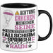Fallschirmspringer Geschenk Tasse Lustiger Spruch Erheben Sie Sich Der Fallschirmspringer Betritt den Raum Schwarz Trendation