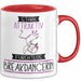 Breakdancerin Tasse Geschenk Becher Stark Attraktiv Furchtlos Breakdancerin Lustige Geschenkidee Rot Trendation