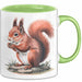 Eichhörnchen Tierliebhaber Tasse Geschenk Lustige Geschenkidee Spruch Grün Trendation