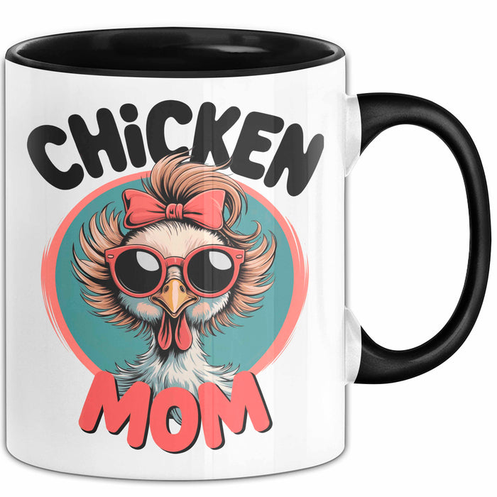 Huhn Tier Bauer Tasse Becher Geschenk Lustige Geschenkidee Spruch Hühnermama Trendation