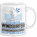 Windsurfer Geschenk Tasse Ich Bin Windsurfer Aber Sag Doch Einfach Superheld Lustige Geschenkdiee für Windsurfer Kaffee-Becher Weiß Trendation