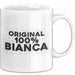 Bianca Tasse Original 100% Bianca Geschenk Weiß Trendation