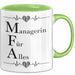 Medizinischer Assistent Arzt Tasse Geschenk Lustige Geschenkidee Spruch Managerin Für Alles Grün Trendation
