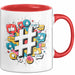 Social Media Manager Tasse Geschenkidee digitale Vermarkter Rot Trendation