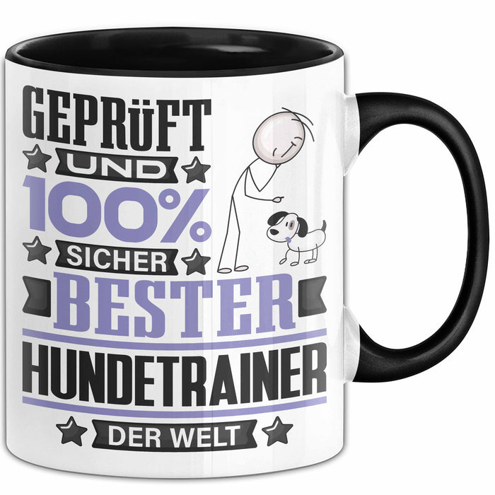 Hundetrainer Geschenk Lustiger Spruch für Hundetrainer Geschenkidee Bester Hundetrainer Der Welt Schwarz Trendation