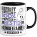 Hundetrainer Geschenk Lustiger Spruch für Hundetrainer Geschenkidee Bester Hundetrainer Der Welt Schwarz Trendation