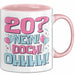 20er Geburtstag Geschenk Männer Frauen 20 Nein Doch Ohhhh Lustiger Spruch Geschenkidee Kaffee-Becher Rosa Trendation