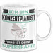 Konzertpianist Tasse Geschenk für Konzertpianist Geburtstag Lustiger Spruch Kaffee-Becher Was Ist Deine Superkraft Weiß Trendation