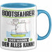 Bootsfahrer Tasse Geschenk für Bootsfahrer Der Mann Der Alles Kann Geschenkidee zum Geburtstag Blau Trendation