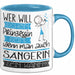 Sängerin Tasse Geschenk Spruch Wer Will Schon Prinzessin Sein Wenn Man Auch Sängerin Sein Kann Blau Trendation