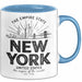 New York City USA Tasse Geschenk Lustige Geschenkidee Spruch Blau Trendation