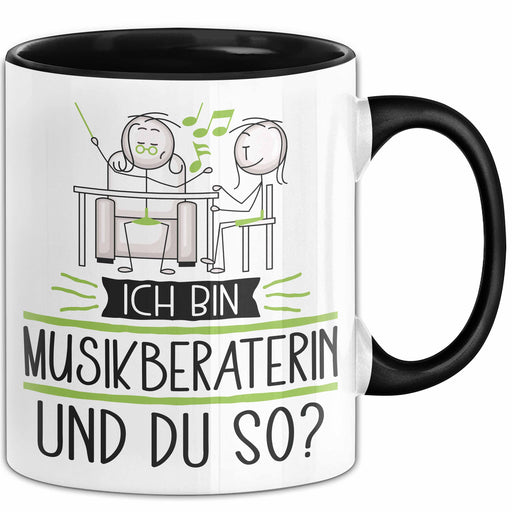 Musikberaterin Tasse Geschenk Ich Bin Musikberaterin Und Du So Geschenkidee Lustiger Spruch Becher Trendation