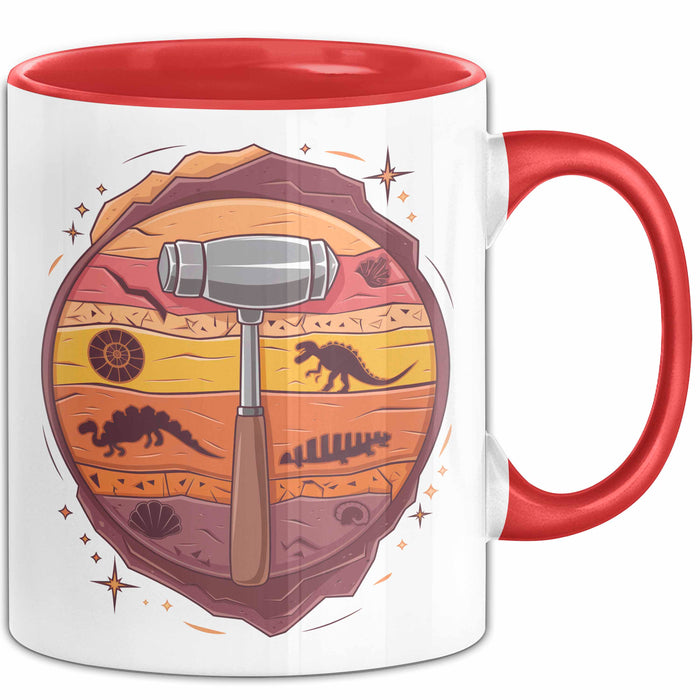 Geologe Tasse Geschenk Lustige Geschenkidee Spruch Für Erd Entdecker Rot Trendation