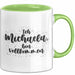 Michaela Tasse Ich Michaela, Bin Vollkommen Geschenk Grün Trendation