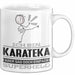 Karateka Geschenk Tasse Ich Bin Karateka Aber Sag Doch Einfach Superheld Lustige Geschenkdiee für Karateka Kaffee-Becher Weiß Trendation