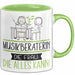 Musikberaterin Geschenk Tasse Becher Die Frau Die Allen Kann Geschenkidee für eine Musikberaterin Lustig Grün Trendation