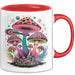 Pilz Fan Tasse Geschenkidee für Pilzliebhaber Rot Trendation