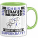 Straßenmusiker Tasse Geschenk für Straßenmusiker Geburtstag Lustiger Spruch Kaffee-Becher Was Ist Deine Superkraft Grün Trendation
