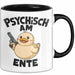 Sarkasmus Sarkastisch Tasse Geschenk Lustige Geschenkidee Spruch Psychisch Am Ente Schwarz Trendation