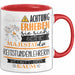 Reitstundenlehrerin Tasse Geschenk Lustiger Spruch Bitte Erheben Sie Sich Seine Majestät Die Reitstundenlehrerin Betritt Den Raum Rot Trendation