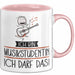 Geschenk für Musikstudentin Tasse Lustige Geschenkidee Geburtstag Ich Bin Musikstudentin Ich Darf Das Rosa Trendation